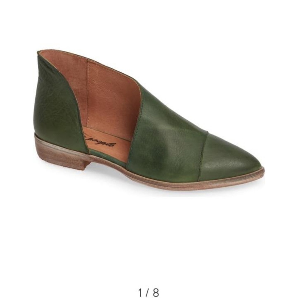 Free People green Royale flat